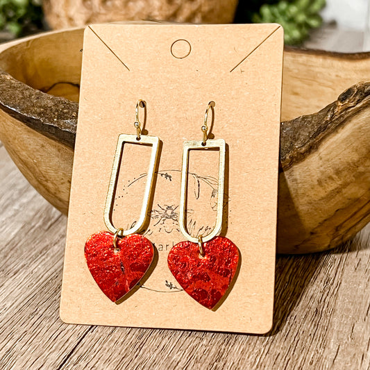 True Love Drop Heart Earrings