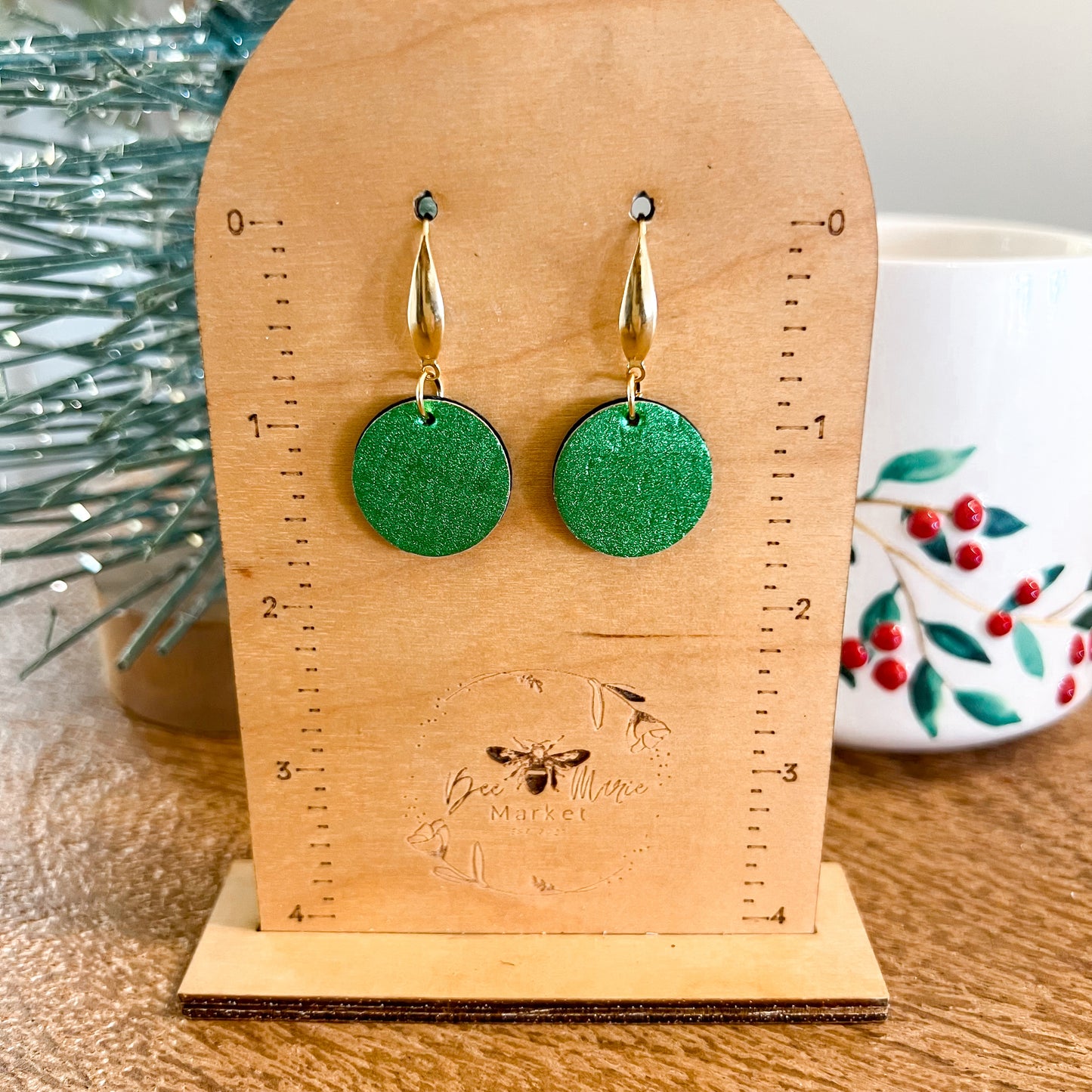 Emerald Metallic Shimmer Rounds