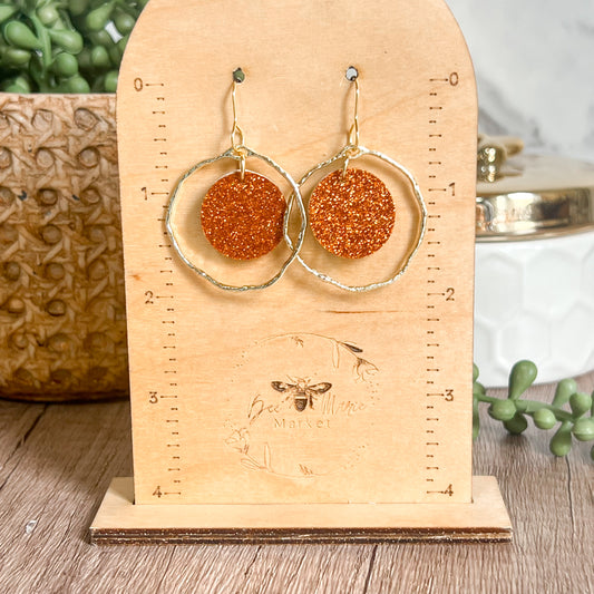 Golden Glimmer Hoop Drops