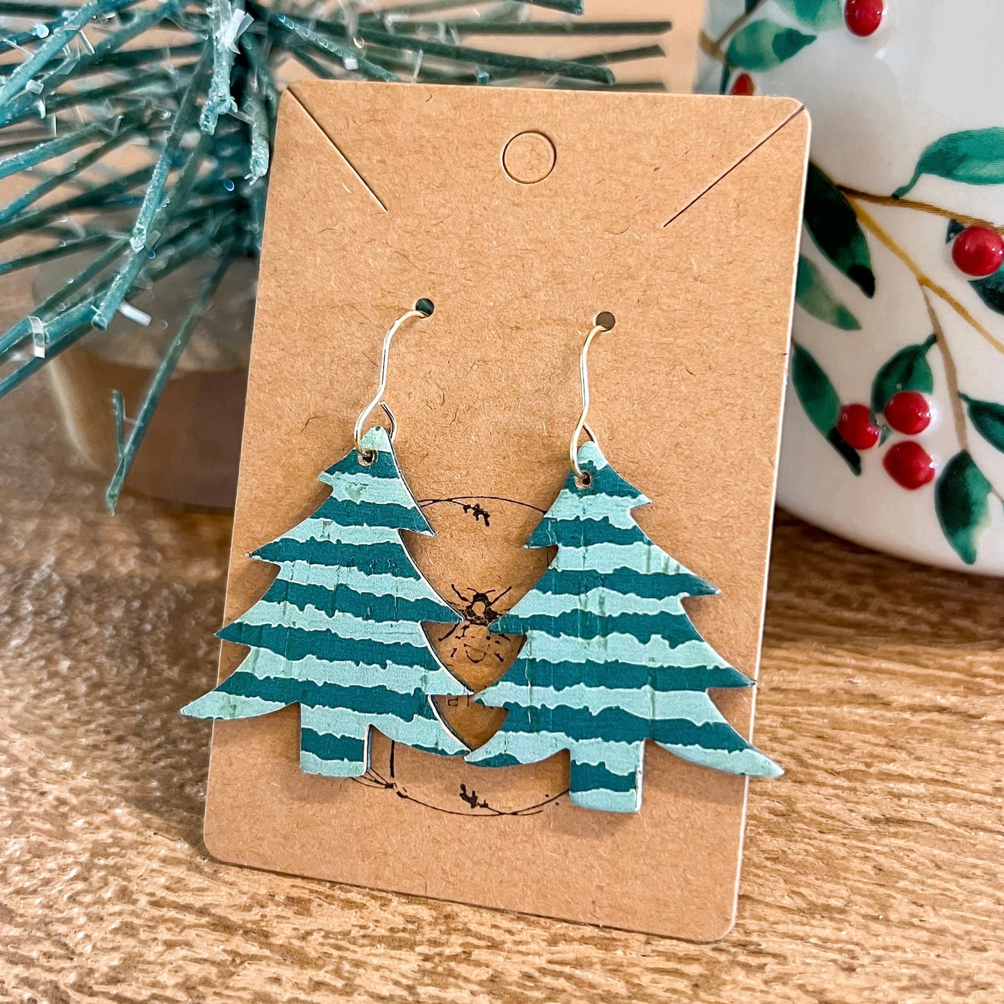 Green Stripe Christmas Trees