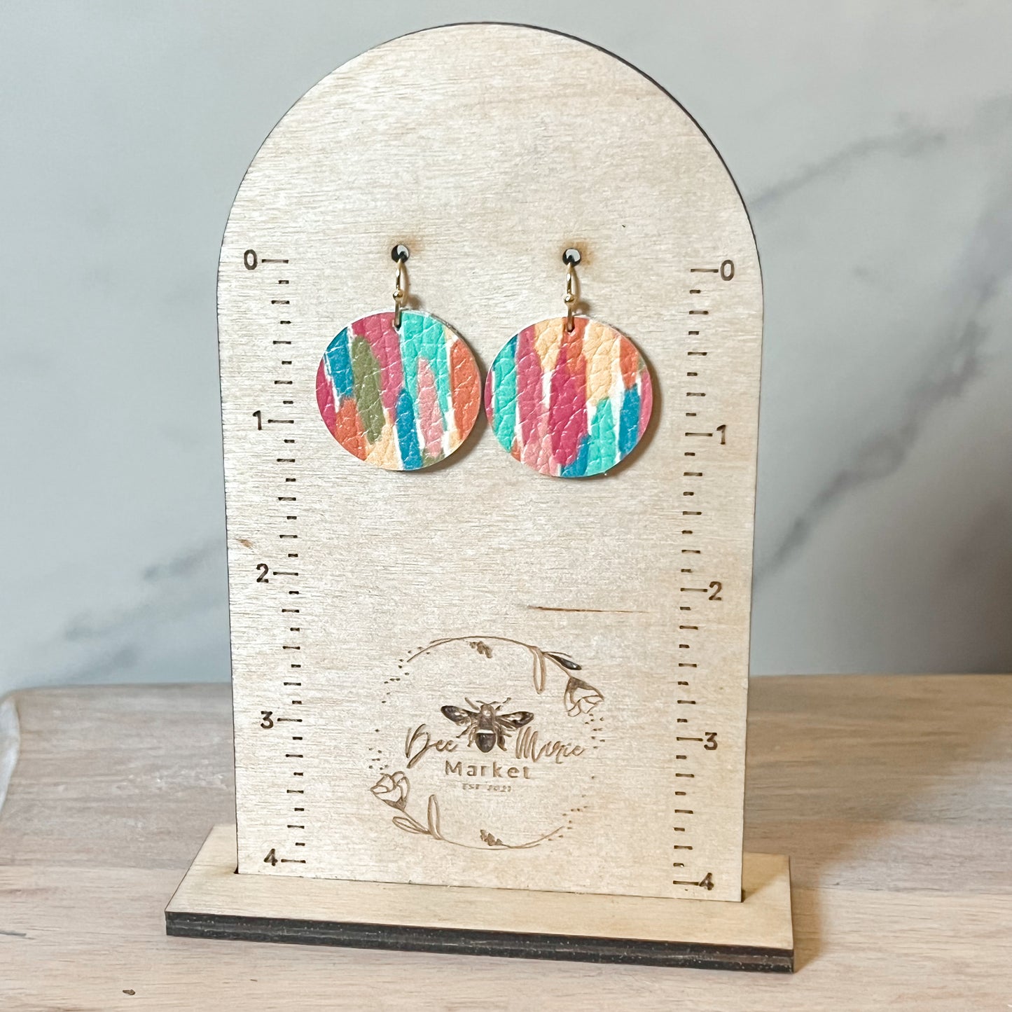 Brighton Brushstroke Round Earrings