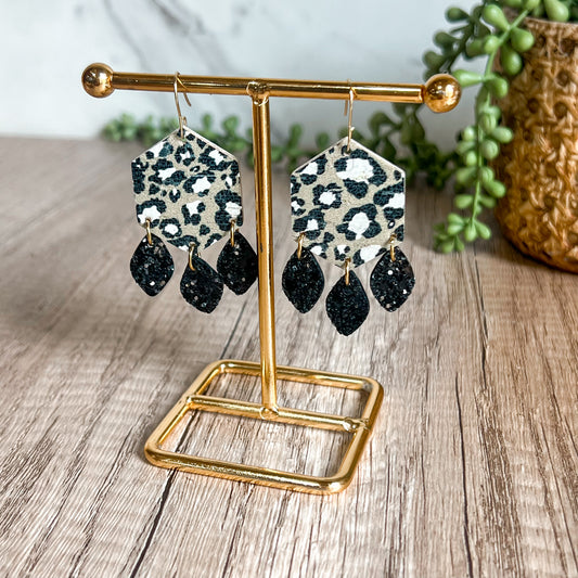 Wild Luxe Hexagon Dangles