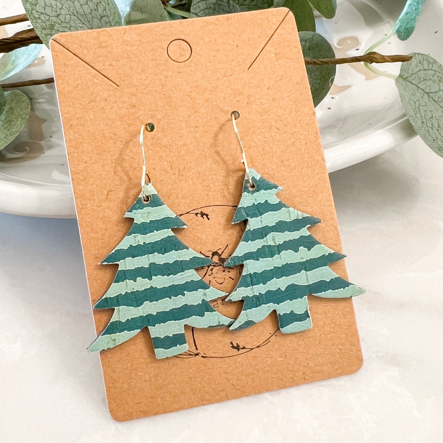Green Stripe Christmas Trees