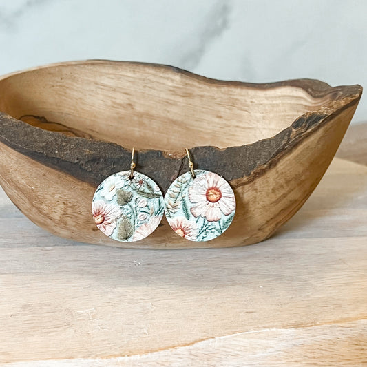 Sage Garden Round Earrings