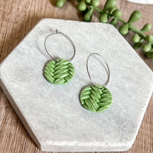 Lime Grove Dot Hoops