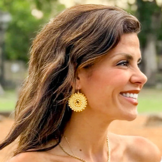 Shine Bright Beaded Hoops