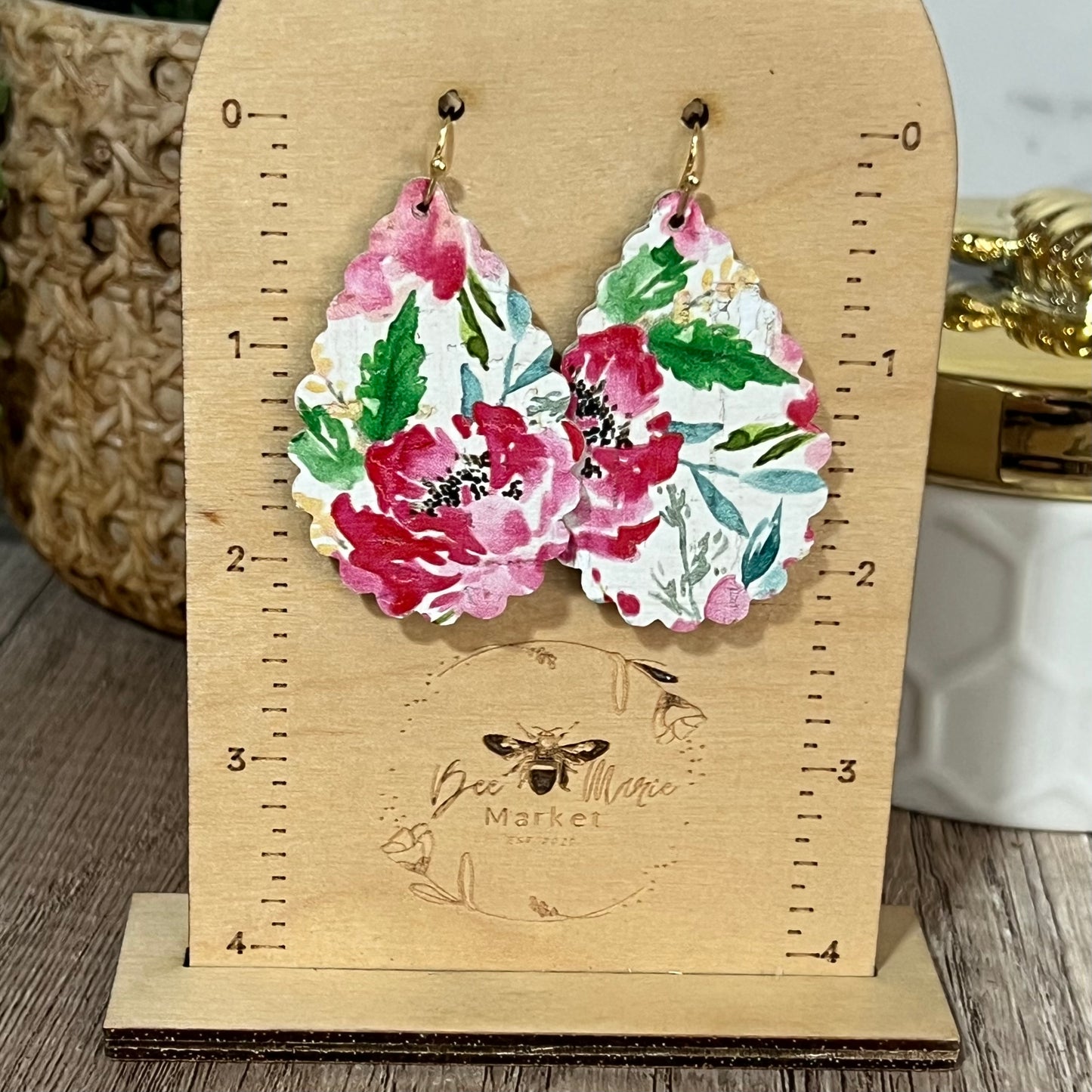 Caitlin Ruffle Teardrop Earring