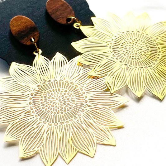 Ginny Sunflower Earrings