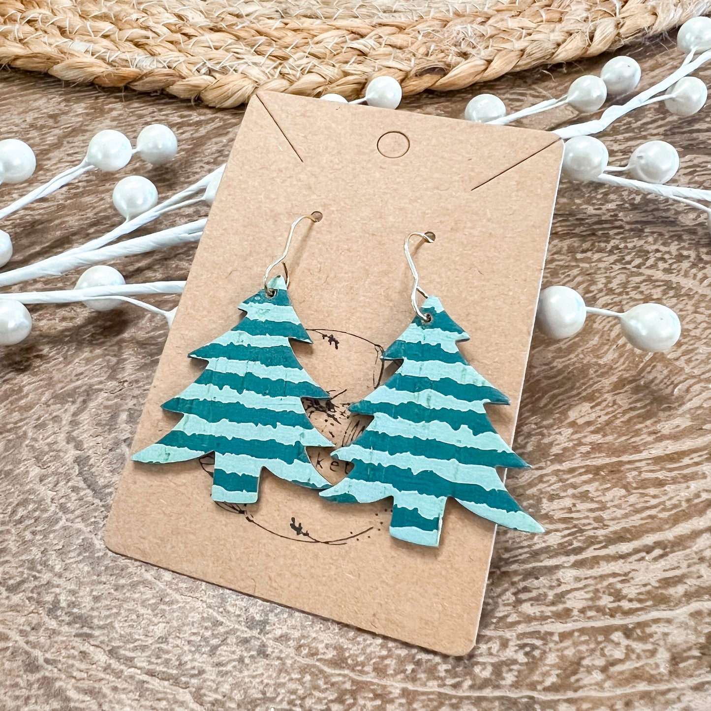 Green Stripe Christmas Trees