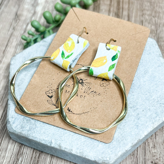 Lemon Twist Hoops