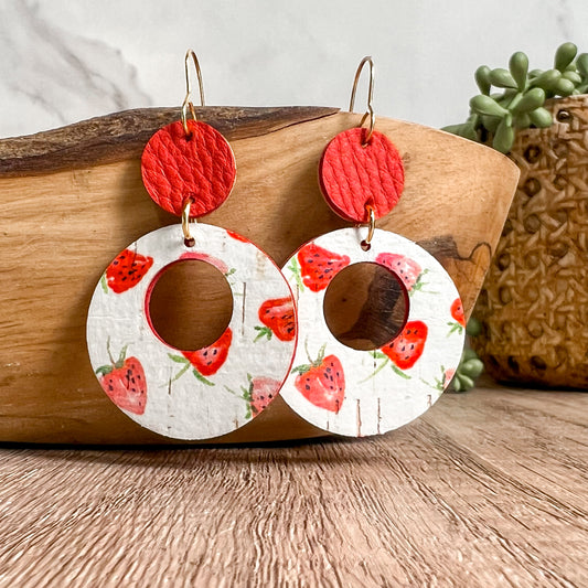 Berry Sweet Hoop Earrings