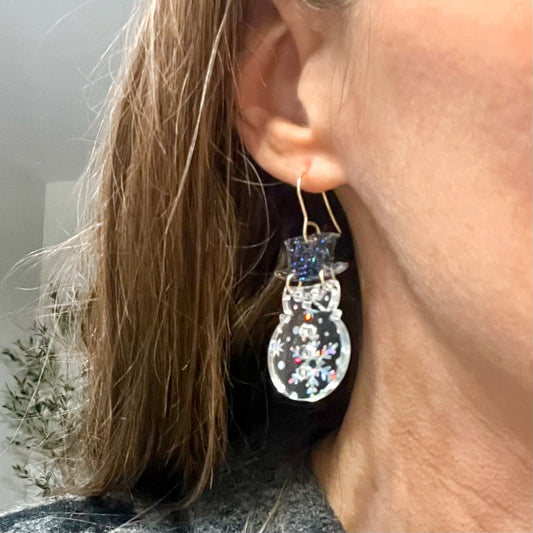 Snow Day Snowman Earrings
