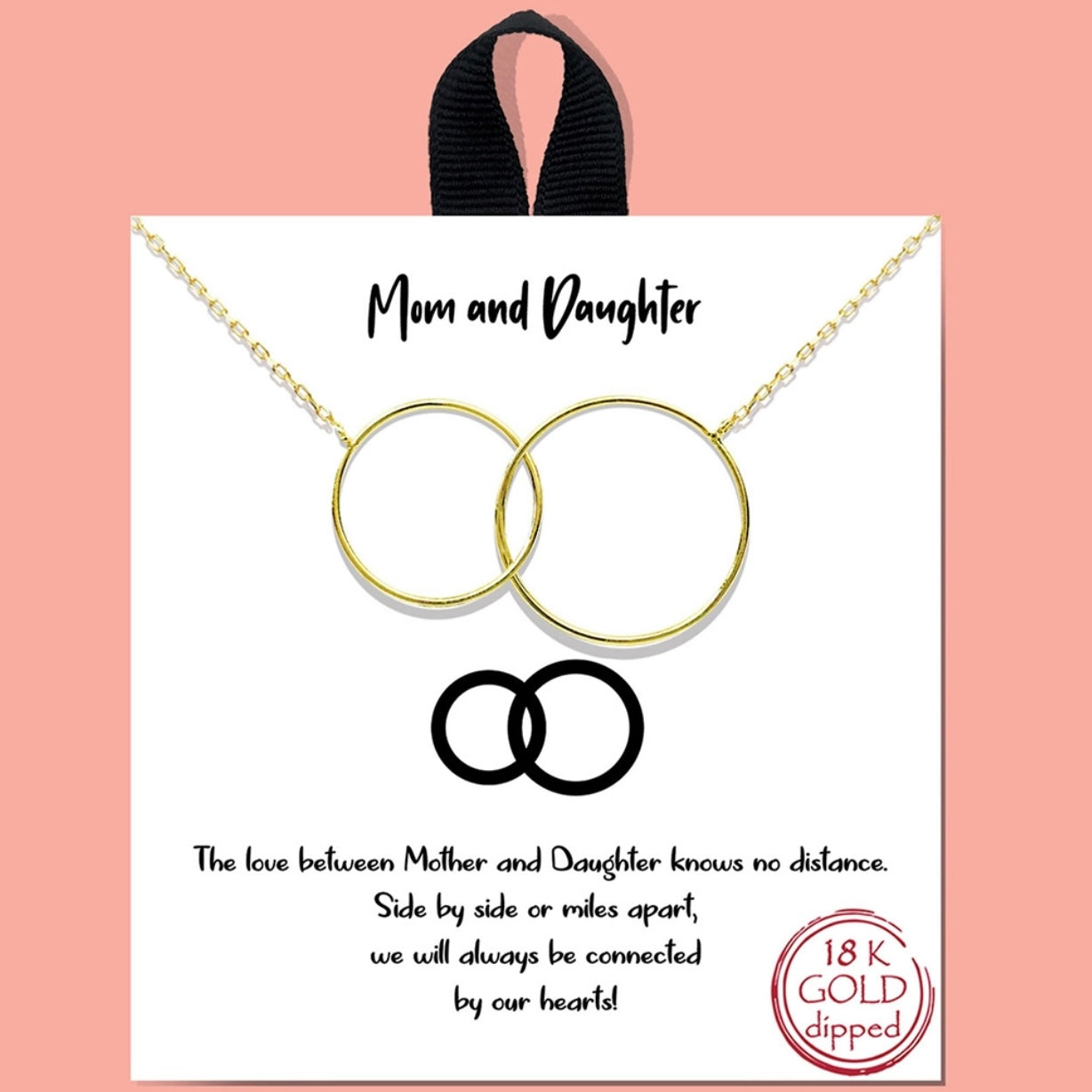 Mom & Daughter Interlocking Necklace