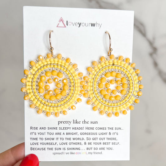 Shine Bright Beaded Hoops