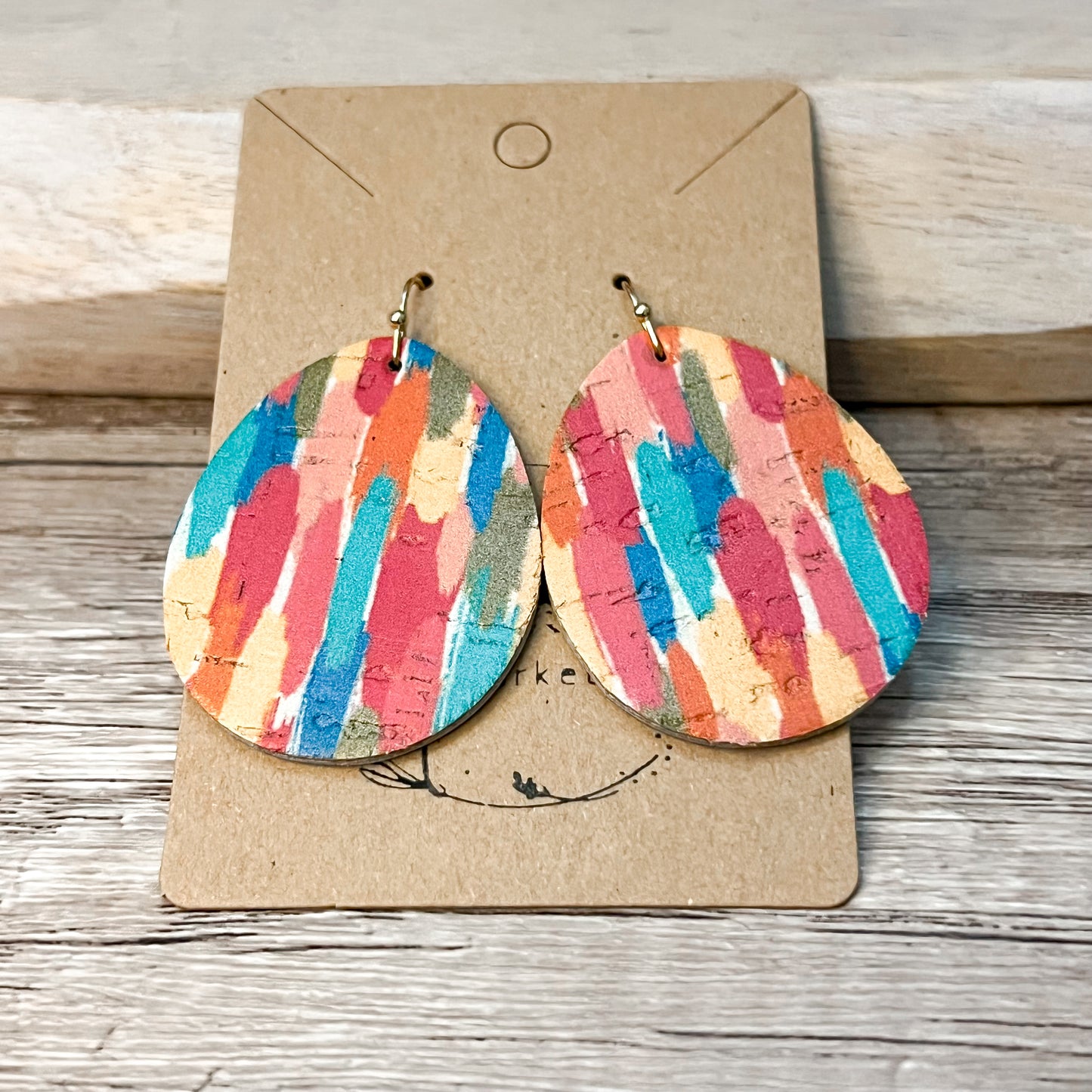 Paintbrush Teardrop Earrings