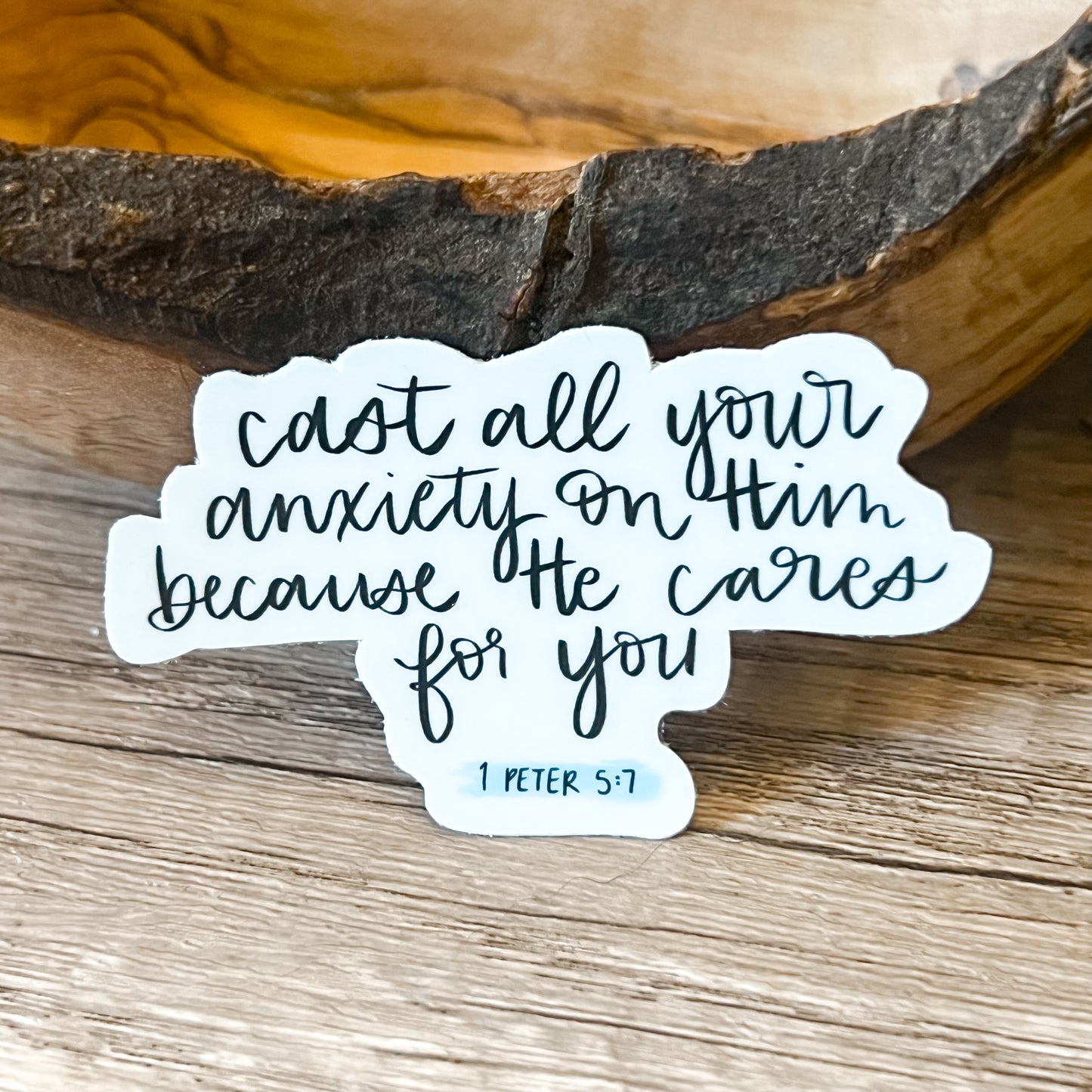 Cast Your Anxiety Vinyl Faith Sticker