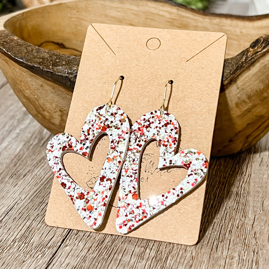 Candy Heart Drop Earrings