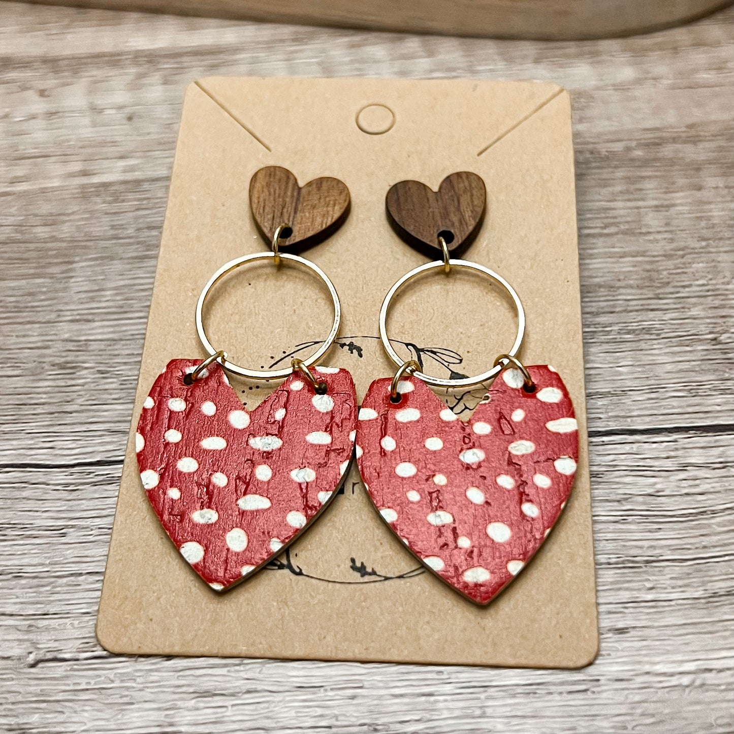 Heart Attack Tiered Hoop Earrings