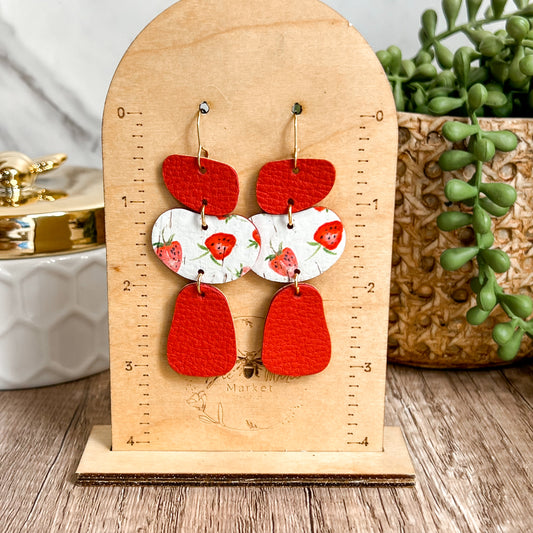 Berry Sweet Statement Earrings