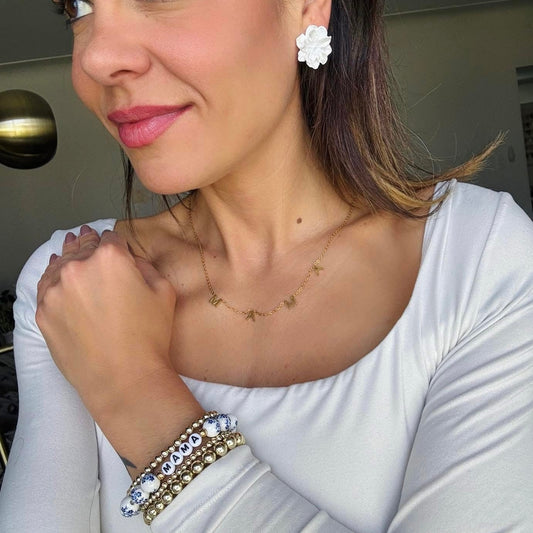 Silver or Gold Dainty Mama Necklaces