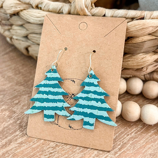 Green Stripe Christmas Trees