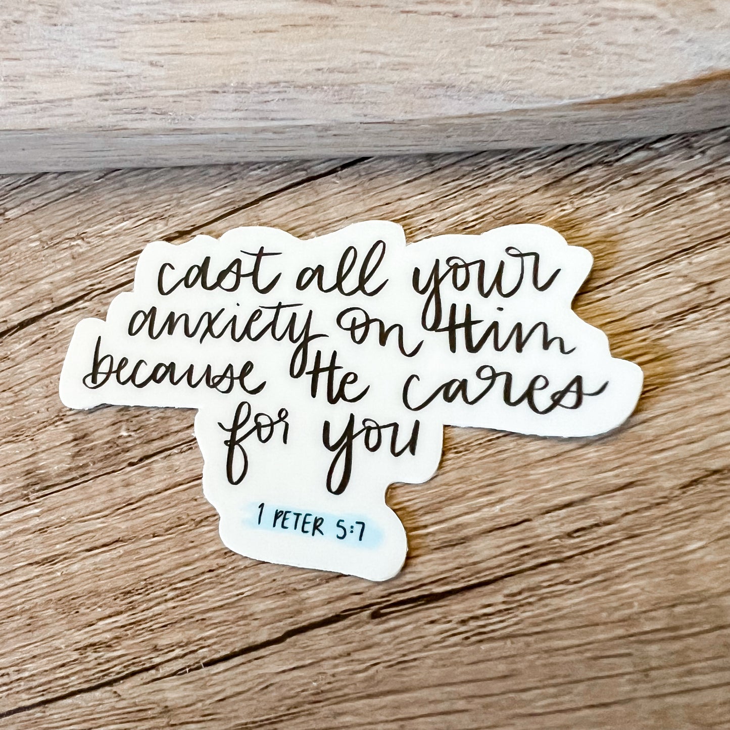 Cast Your Anxiety Vinyl Faith Sticker
