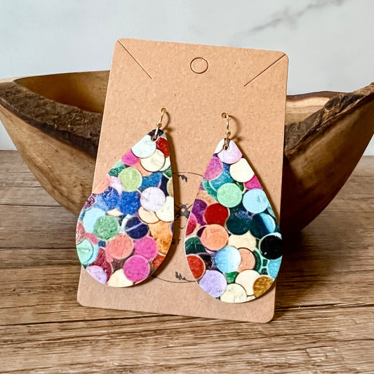 Confetti Teardrop Earrings