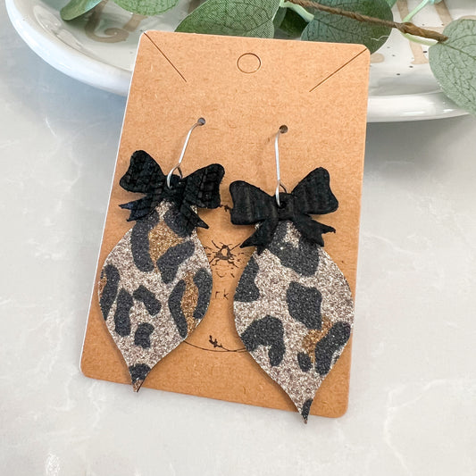 Shimmer Animal Print Ornament Drops