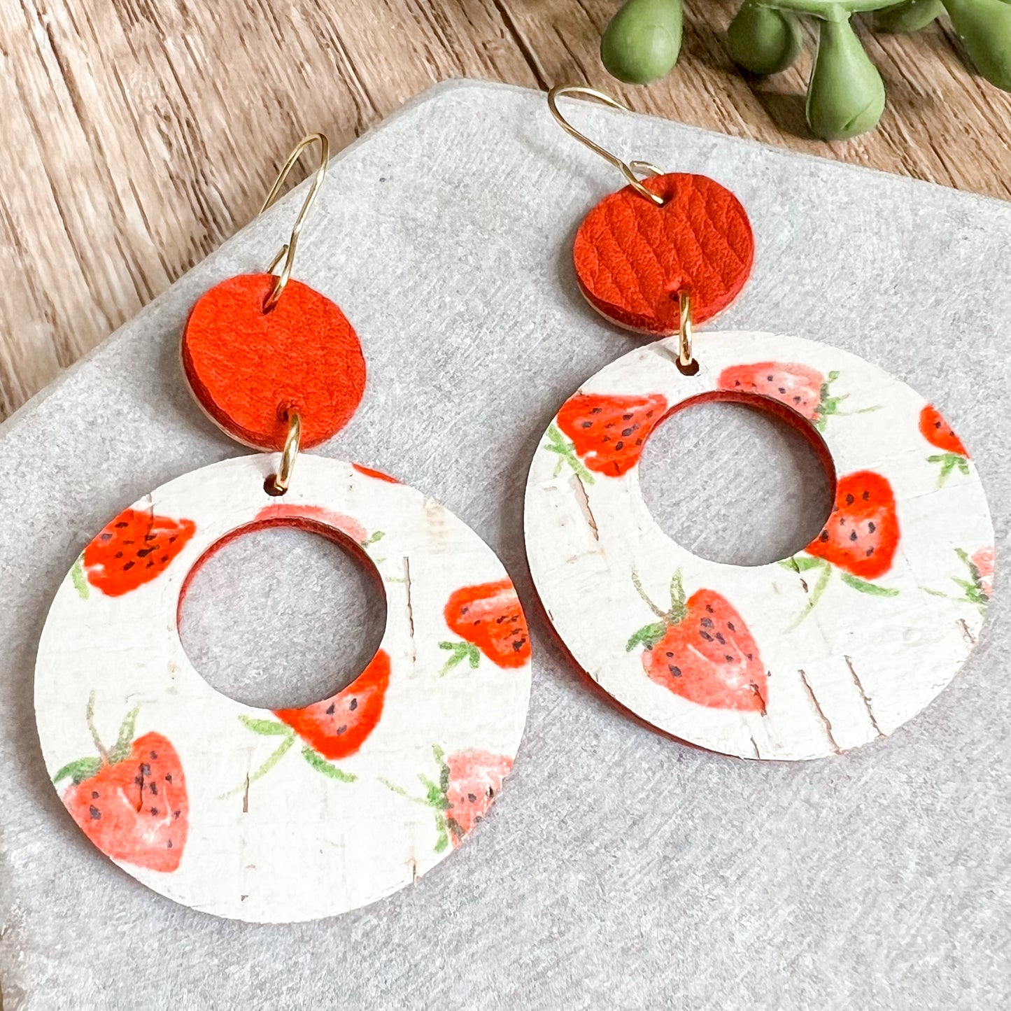 Berry Sweet Hoop Earrings