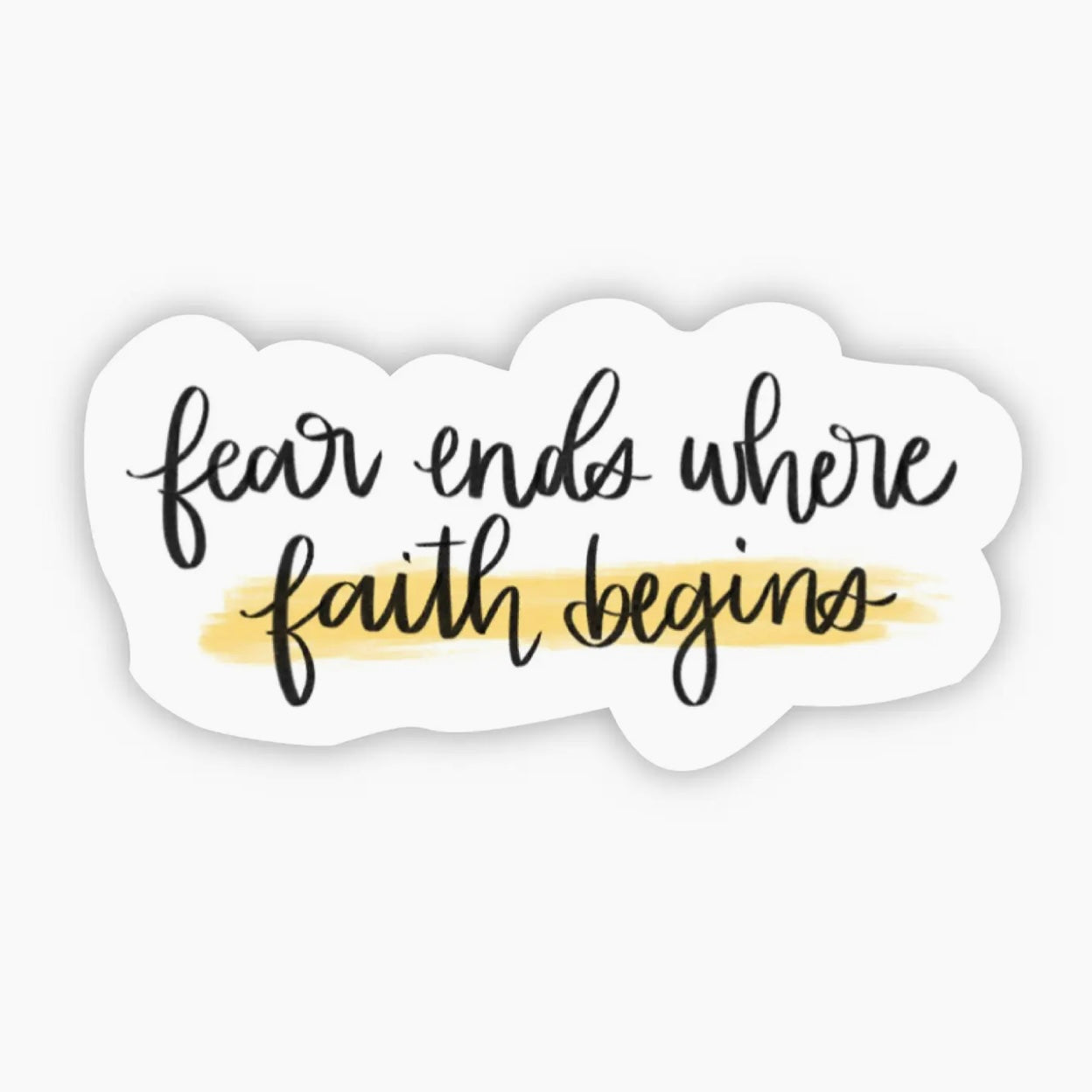 Fear Ends Premium Vinyl Sticker