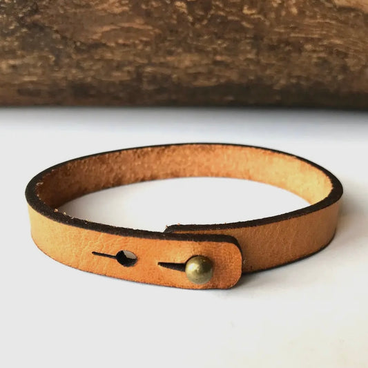 The Lord is My Refuge Leather Bracelet