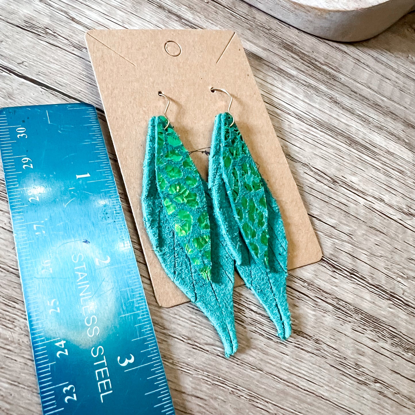 Emma Layered Leopard Suede Earrings