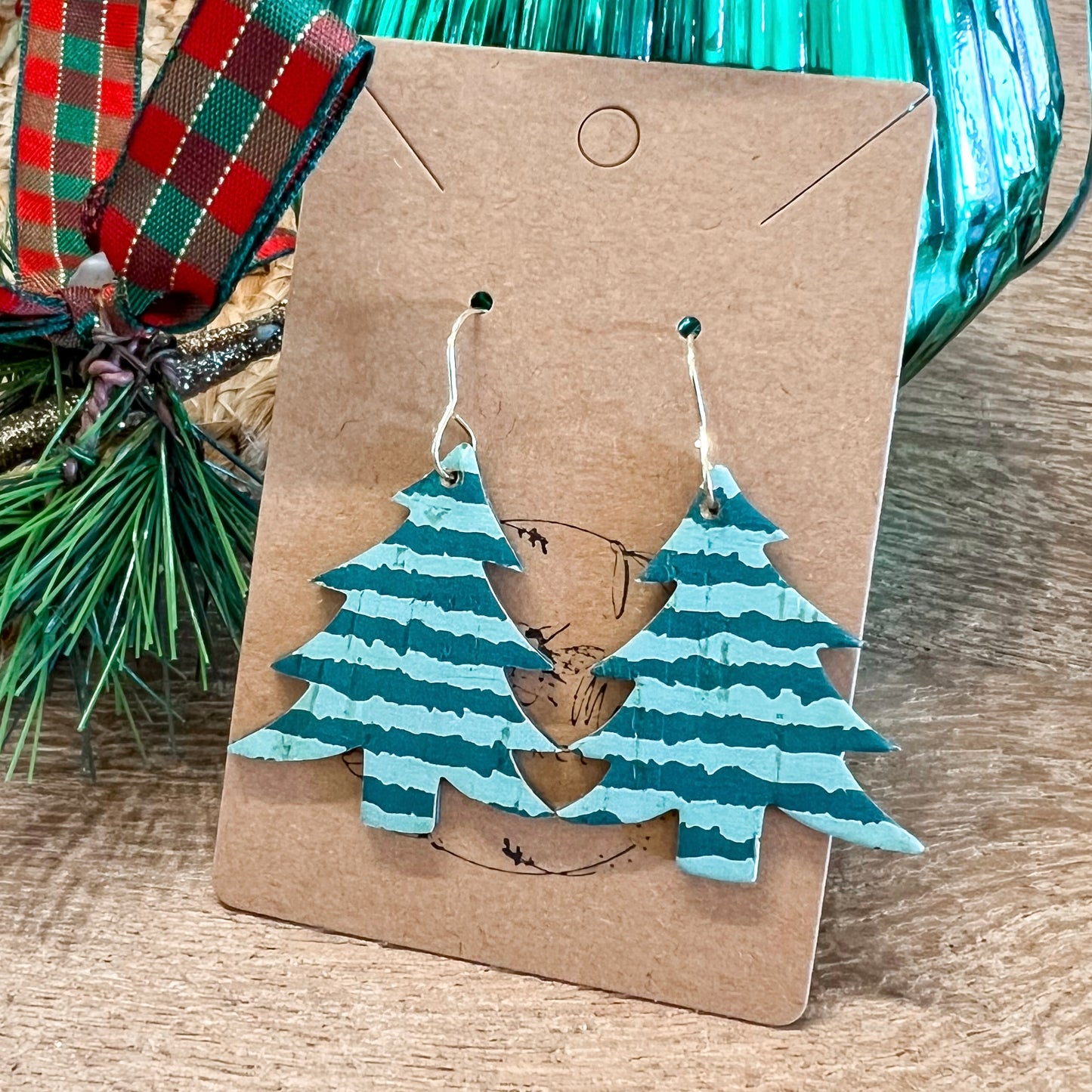 Green Stripe Christmas Trees
