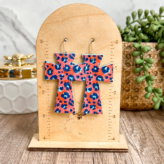 Wild Faith Cross Earrings