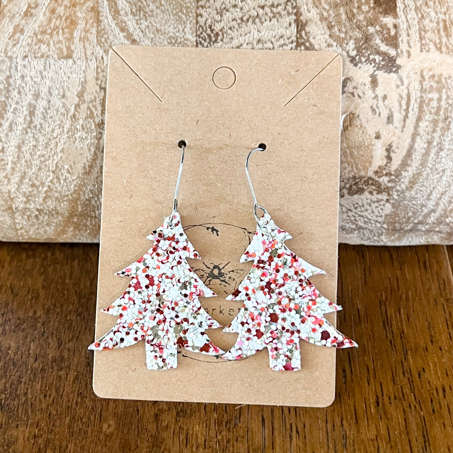 Peppermint Glitter Christmas Trees