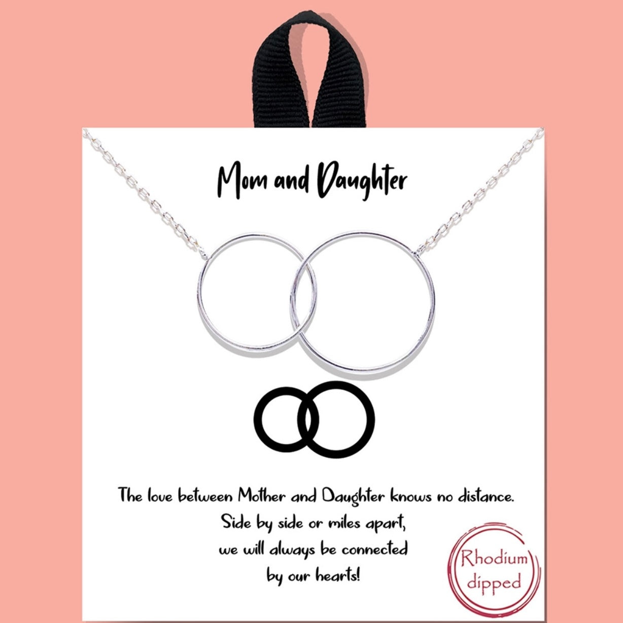 Mom & Daughter Interlocking Necklace
