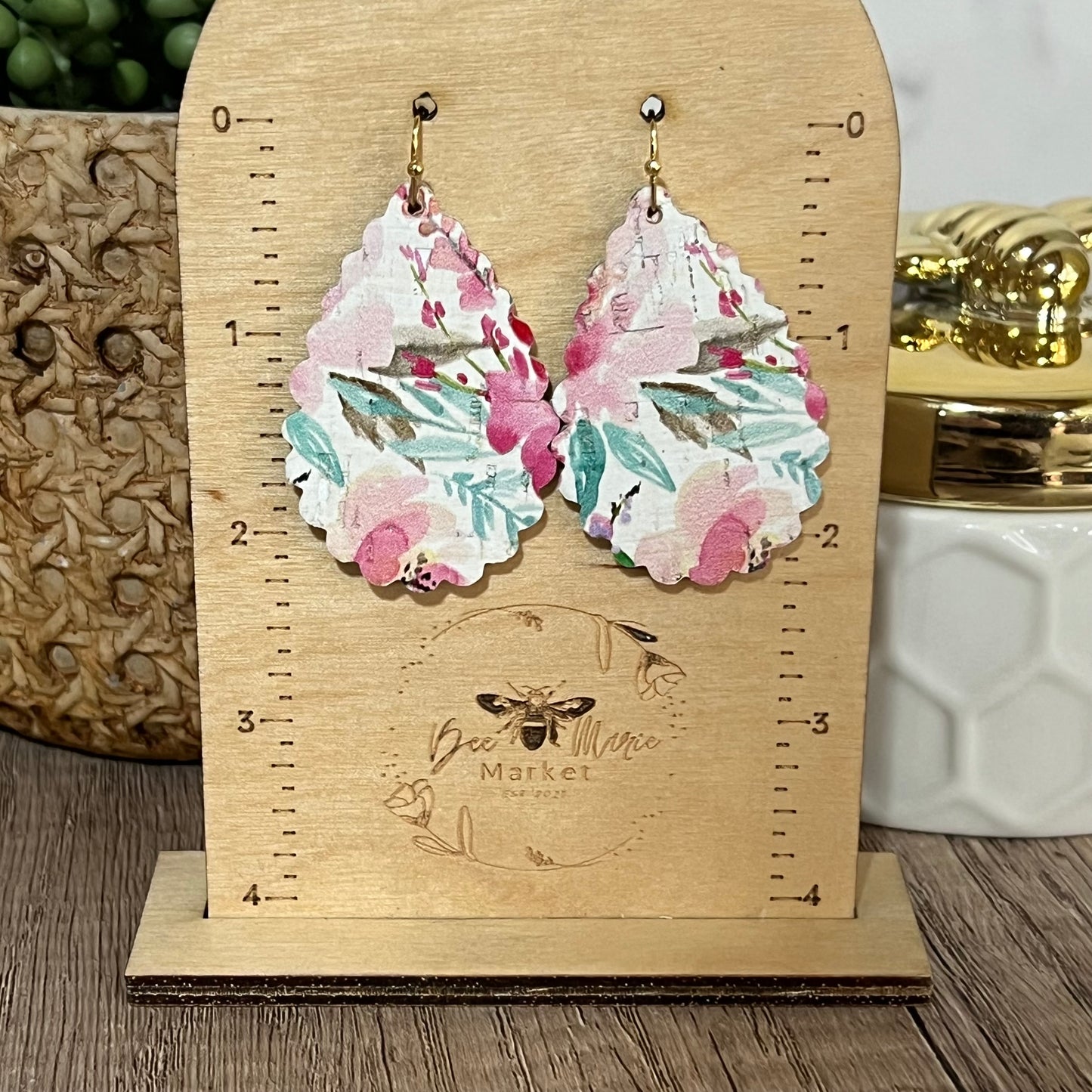 Kate Watercolor Ruffle Teardrop Earring