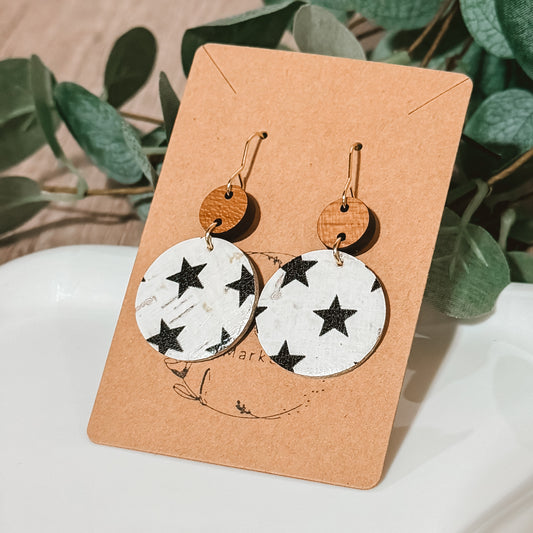 Handmade Round Star Earrings