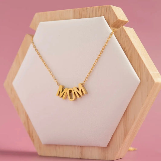 Mom Letter Necklace - Waterproof