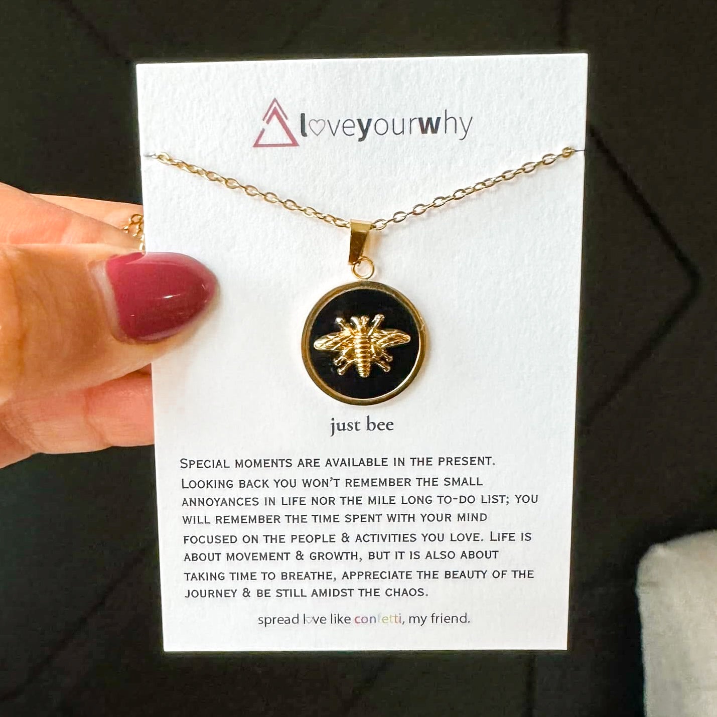 Just Bee Charm Necklace