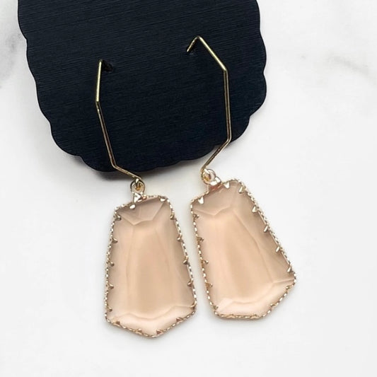 Georgia Peach Glass Dangles