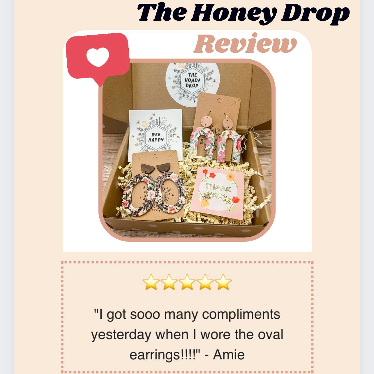 The Honey Drop - Monthly Subscription Earring Box