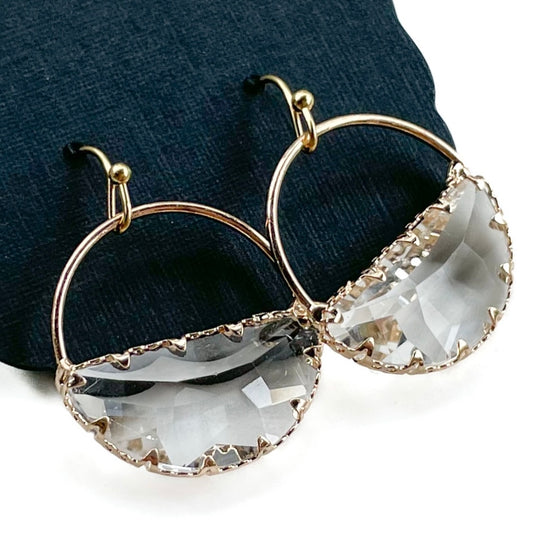 Maggie Gold Hoop Dangles