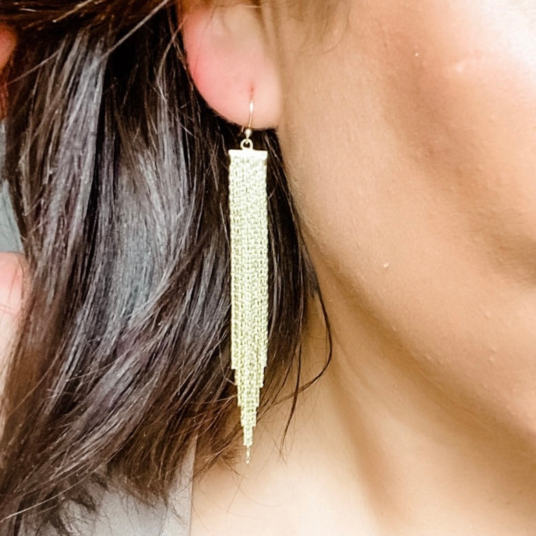 Gold Fringe Feona Dangles