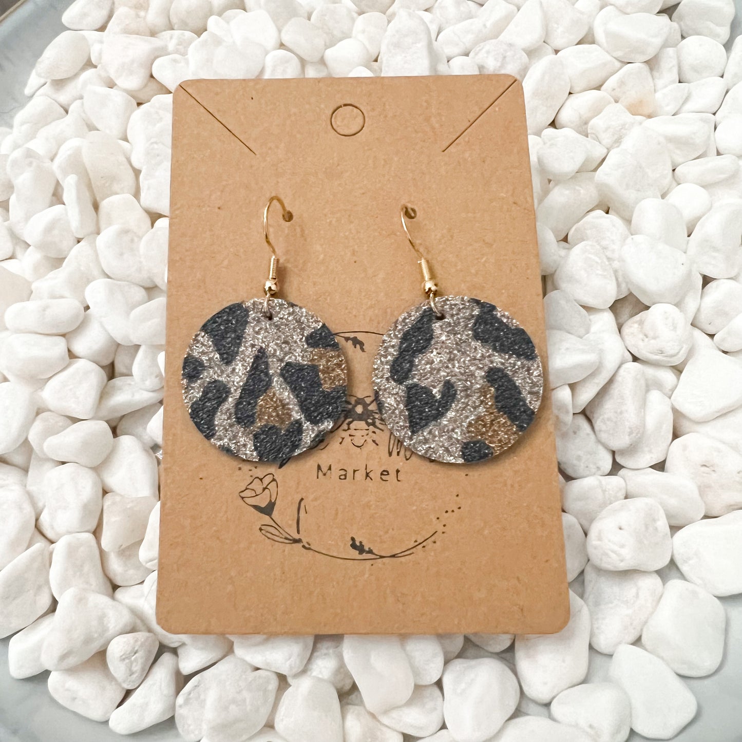 Gretta Gold Shimmer Round Earrings