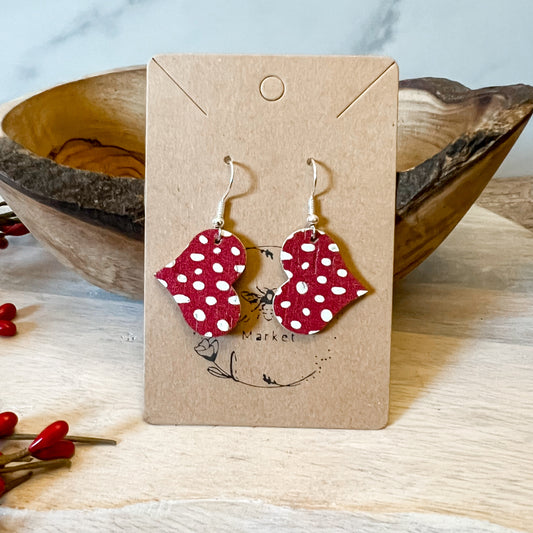 Chelsey Heart Love Polka Dot Earrings II