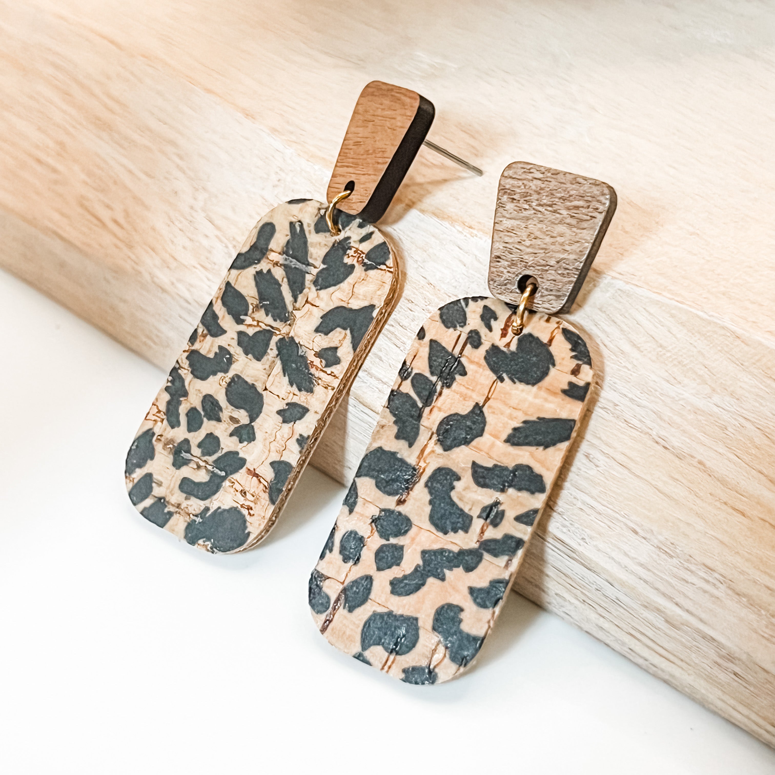 Cheetah Barrel Earrings