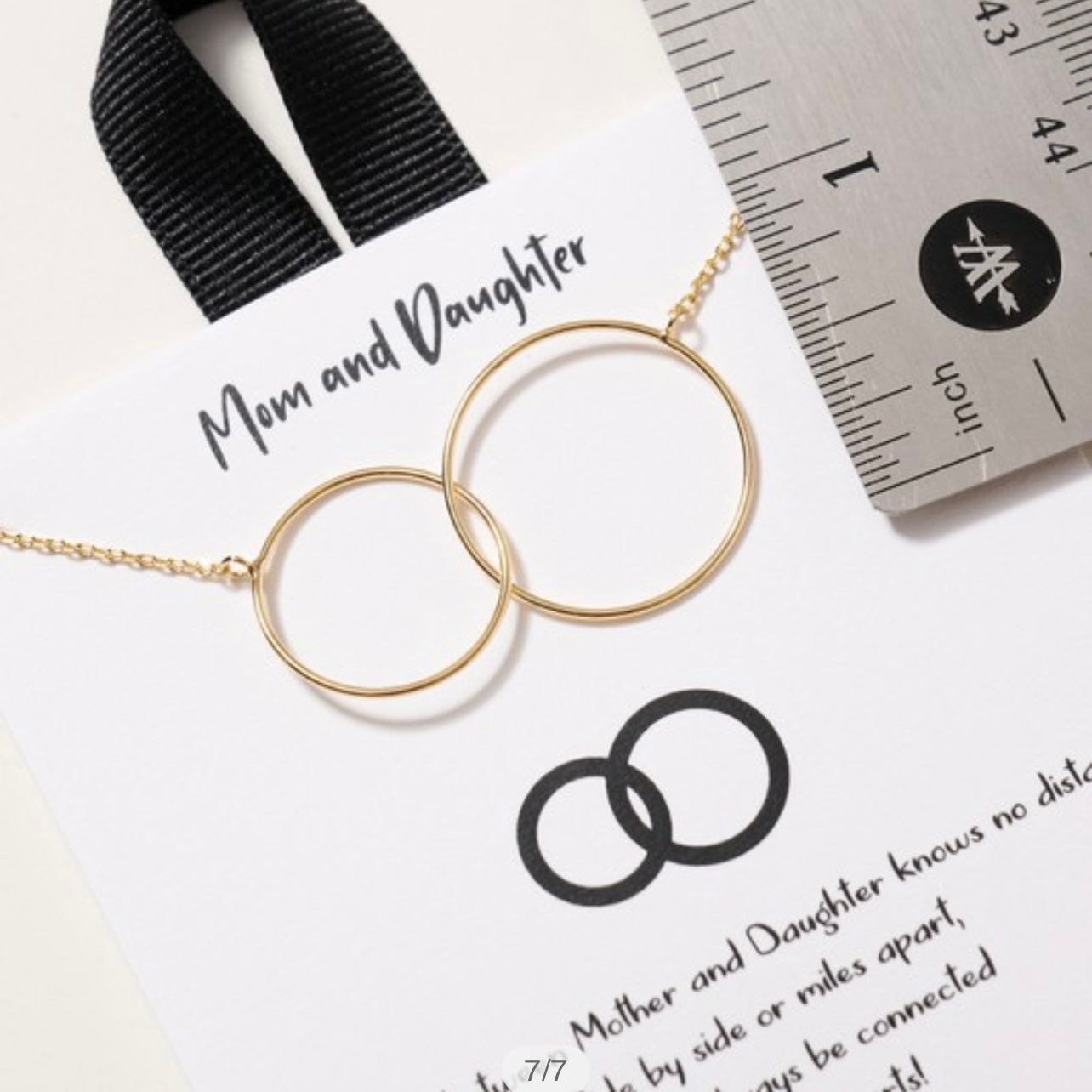Mom & Daughter Interlocking Necklace