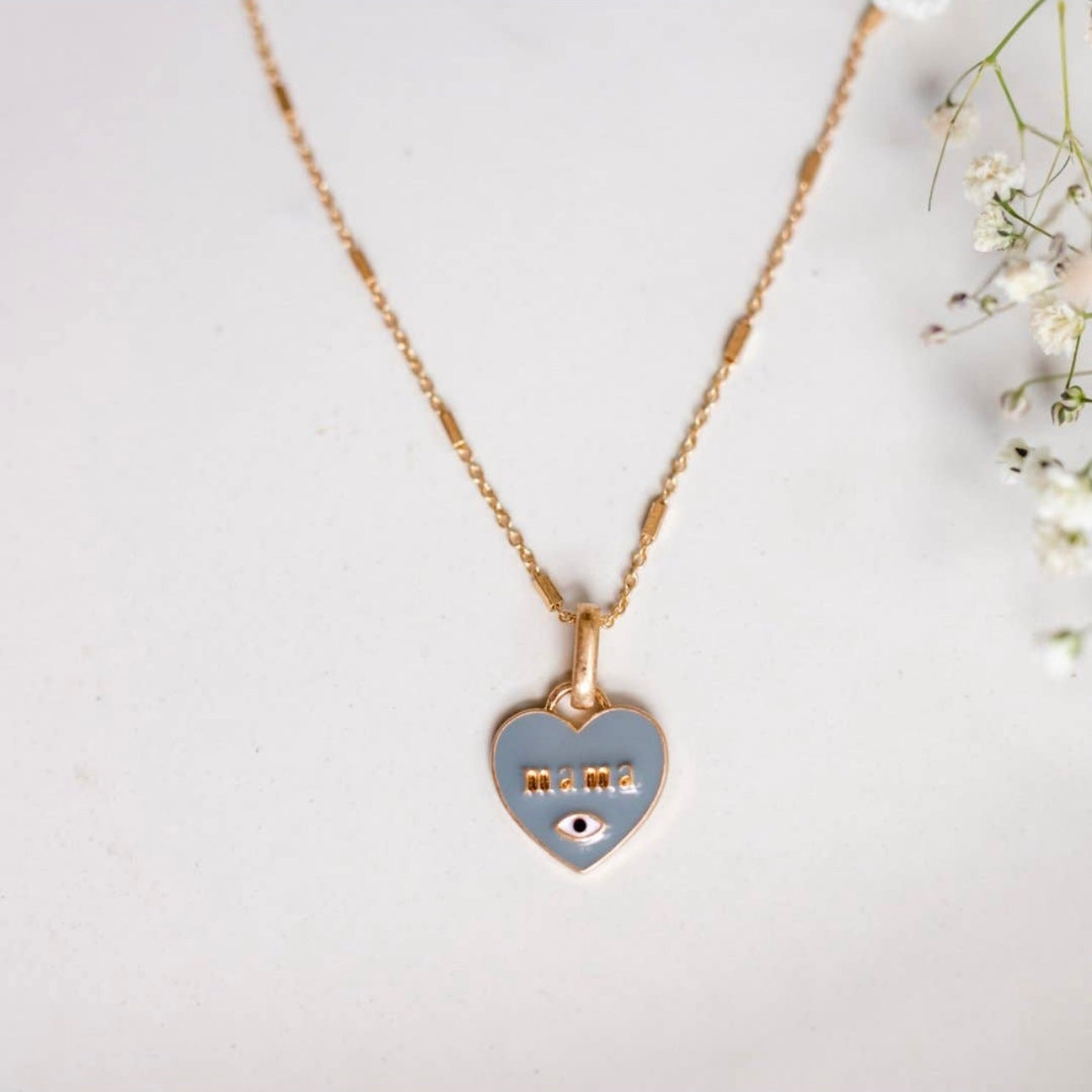 Mama’s Eye Charm Necklace