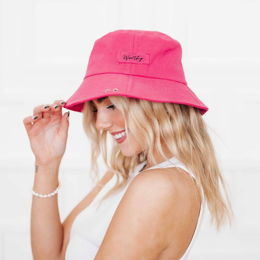 Pink Worthy Bucket Hat